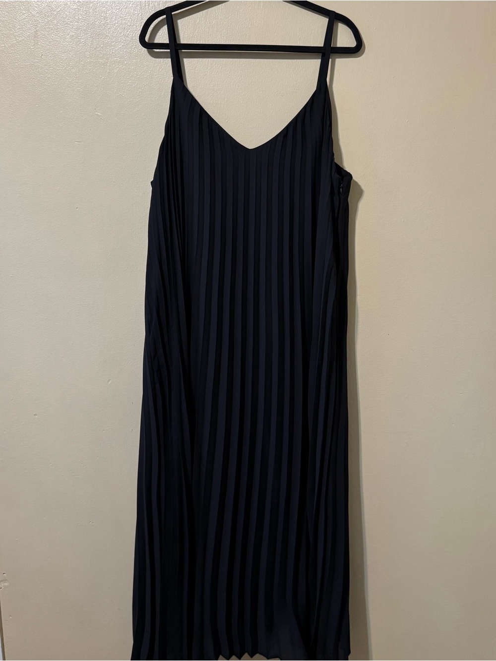 Worthington Black Pleated Maxi Slip Dress